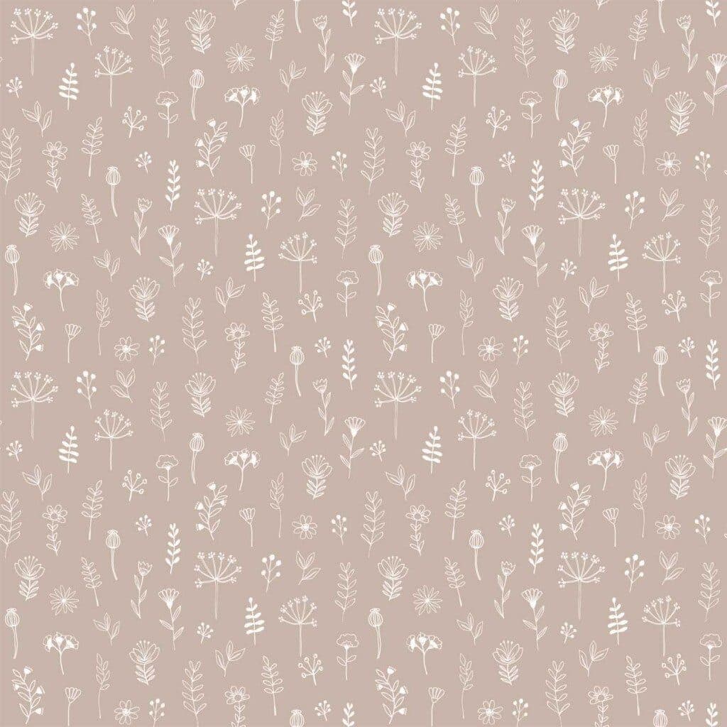 wallpaper floral pattern antique pink and white 139280