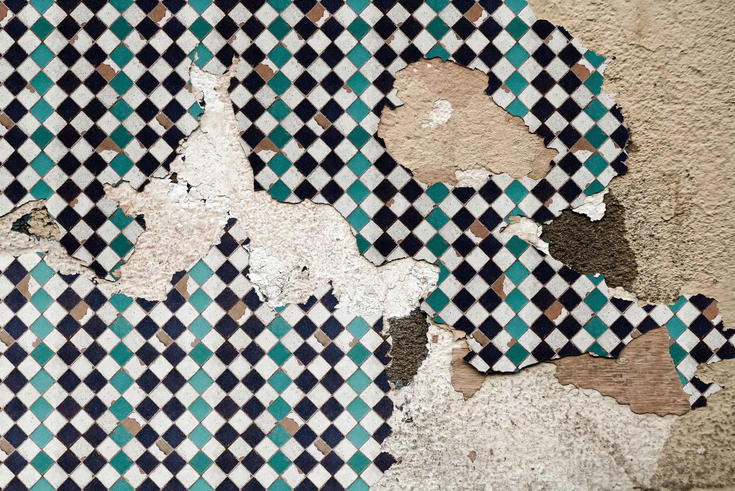 Tiles broken
